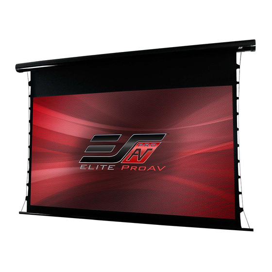 Elite ProAV Planate Tab-Tension Series User Manual