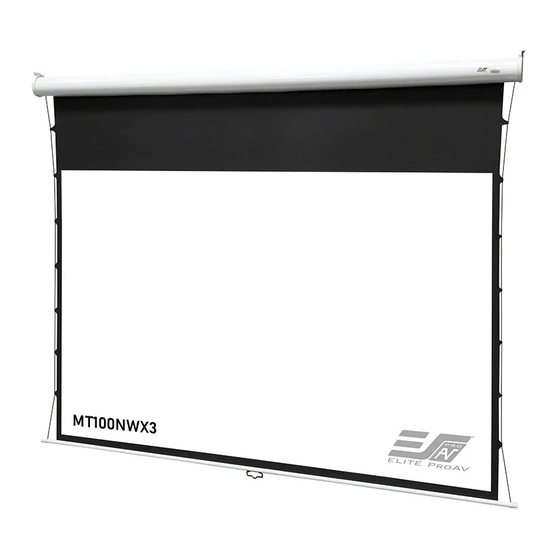 Elite ProAV Planate Tab-Tension Series User Manual