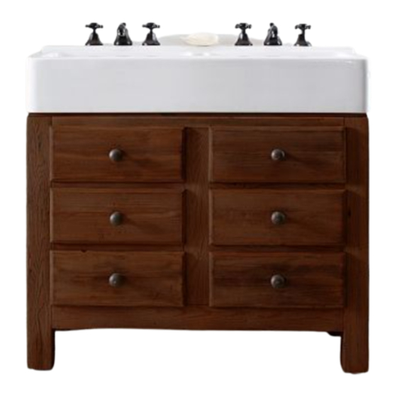Pottery Barn Mason Double Console with Sink Assembly Instructions