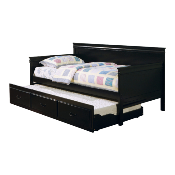 Coaster 300036BLK Assembly Instructions Manual