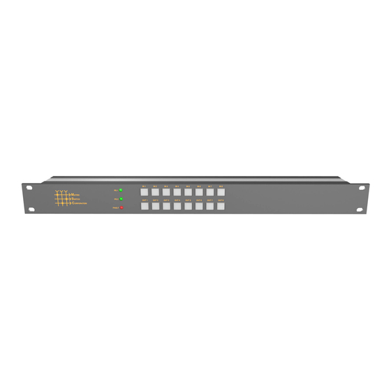 Matrix Switch Corporation MSC-UXD88L Product Manual