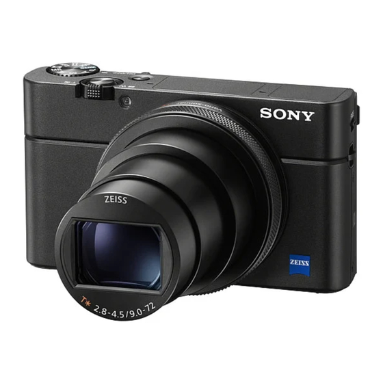 SONY DSC-RX100M6 SERVICE MANUAL Pdf Download | ManualsLib