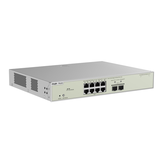 Ruijie Reyee RG-NBS5300-8MG2XS-UP Series Hardware  Installation And Reference Manual