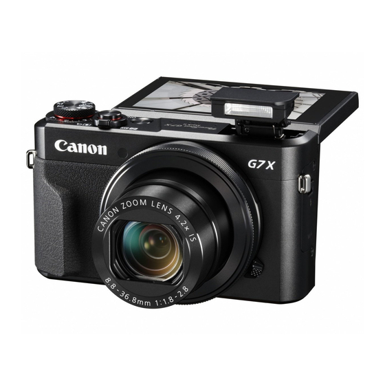 Canon PowerShot G7 X Getting Started