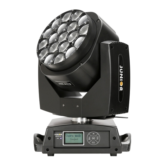 PR Lighting JNR-8119A Manual