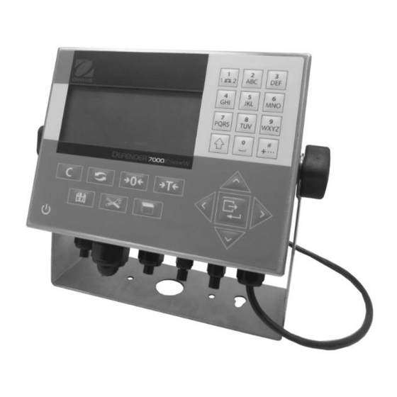 OHAUS DEFENDER 7000 XtremeW Series User Manual