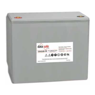 EnerSys DataSafe 12HX205-FR Installation, Operation And Maintenance Instructions