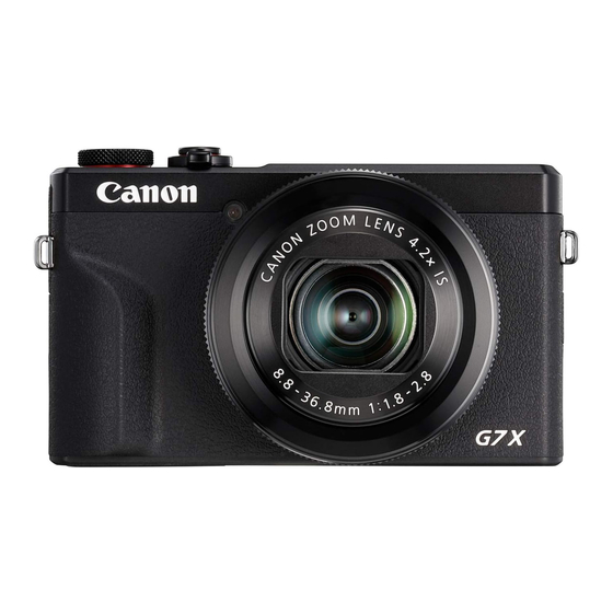 Canon PowerShot G7 X Quick Start Manual