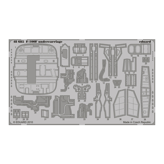 Eduard F-100F Aassembly Instructions