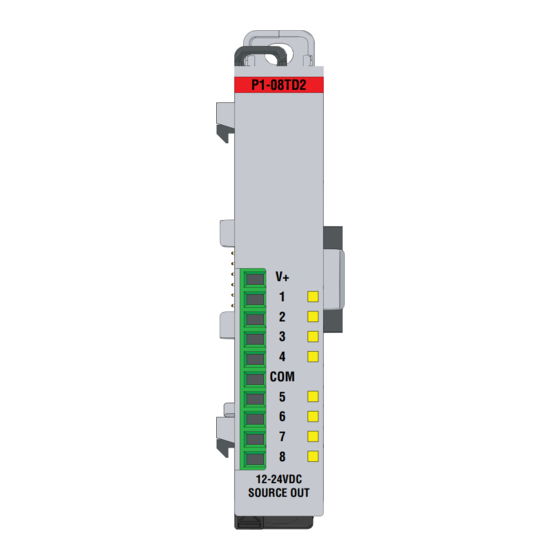 Automationdirect.com Productivity 1000 P1-08TD2 Manual