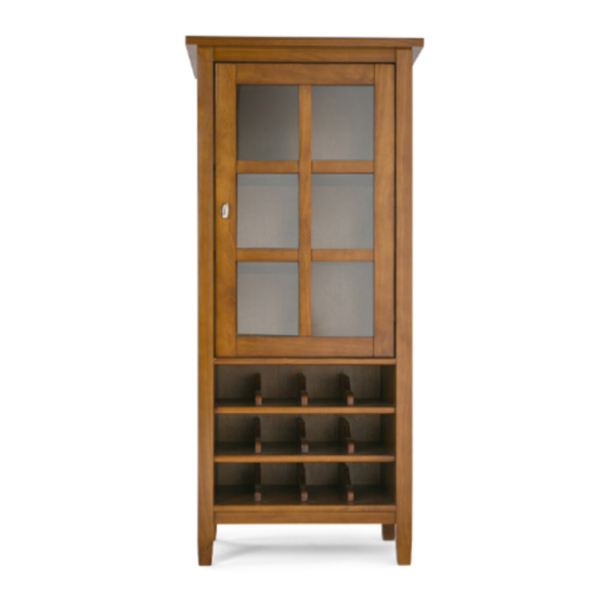 SIMPLIHOME WyndenHall Brooklyn + Max AXCRWSH29-LGB Manuals