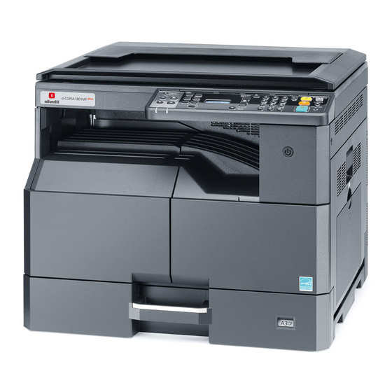 User Manuals: Olivetti d-Copia 1801MF Plus Printer