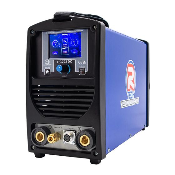 R-Tech TIG202DC Manuals