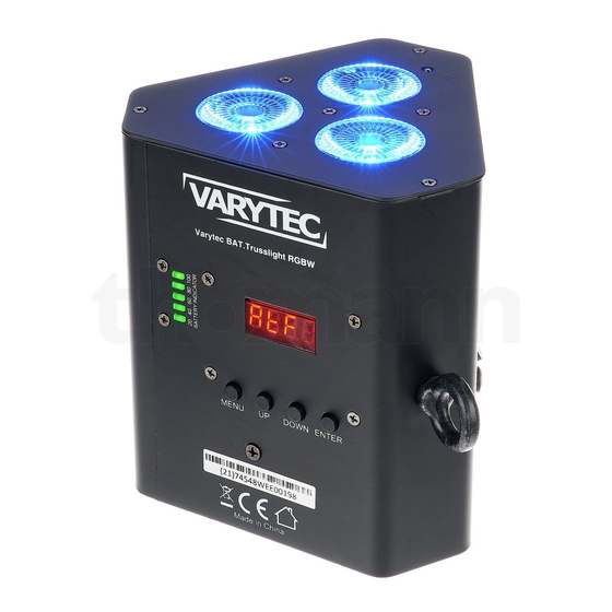thomann VARYTEC BAT.Trusslight RGBW User Manual