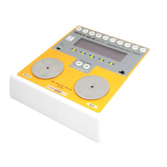METRON QA-45 User & Service Manual