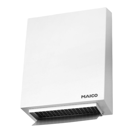 Maico AWV 10 Mounting And Operating Instructions