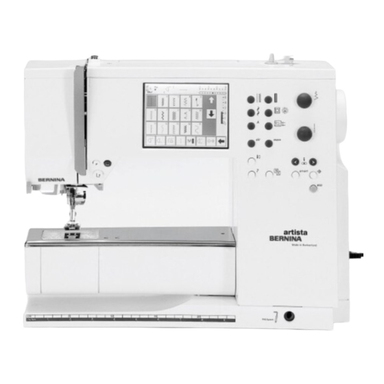 Bernina arista 165 Service Manual