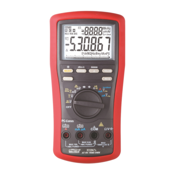 Brymen BM867s User Manual