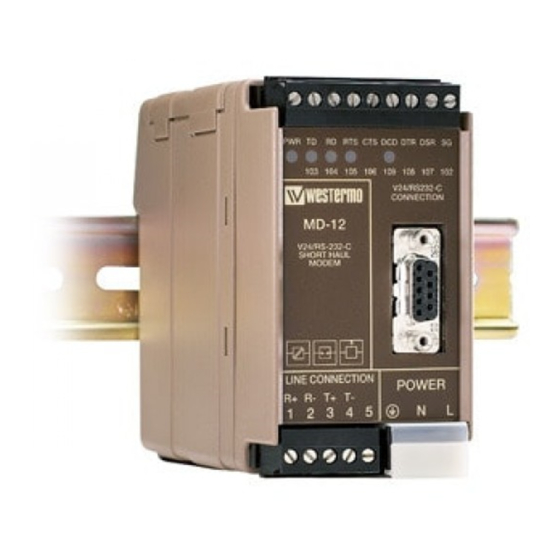 Westermo MD-12 AC Installation Manual