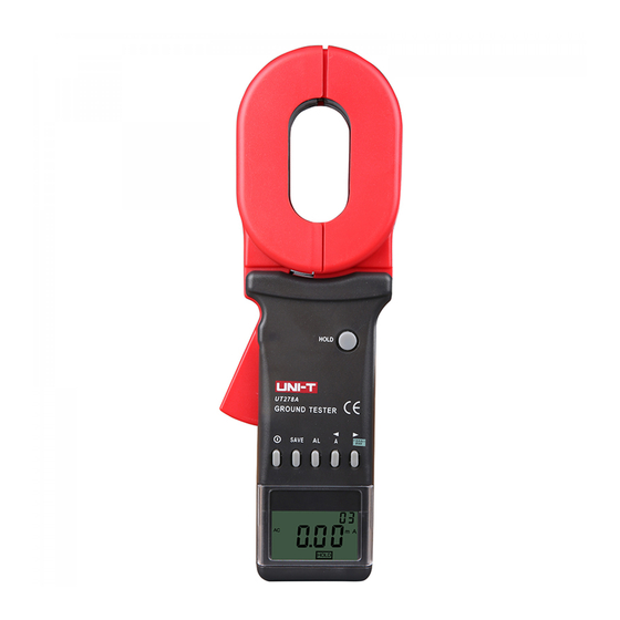 UNI-T UT276A Ground Resistance Tester Manuals