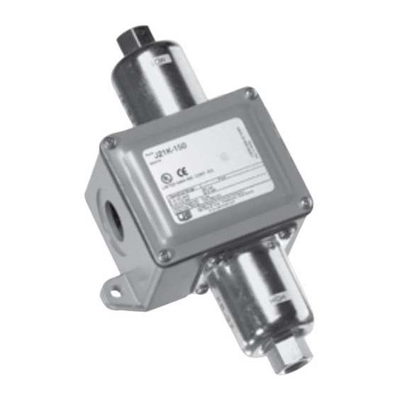 United Electric Controls J21K Installation And Maintenance Instructions