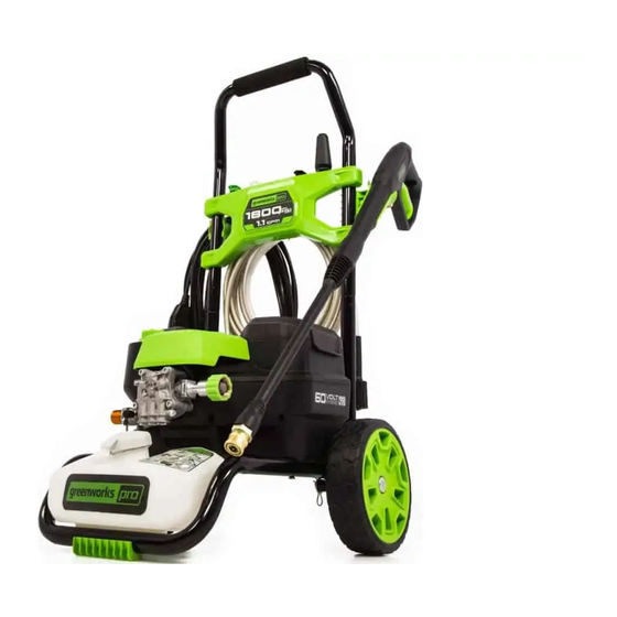 GreenWorks Pro PW18HYV Operator's Manual