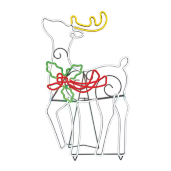 GE SB 48-IN NEON FLEX LED DEER Assembly Instructions