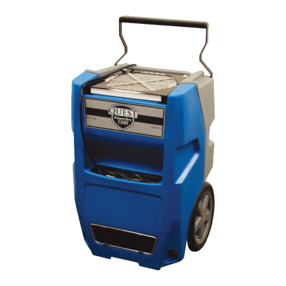 Quest Engineering PowerDry 1300 Installation, Operation And Maintenance Instructions