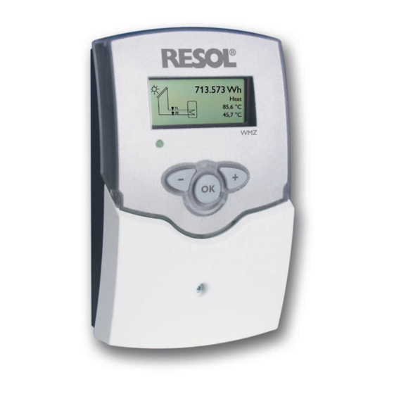 Resol WMZ Manual