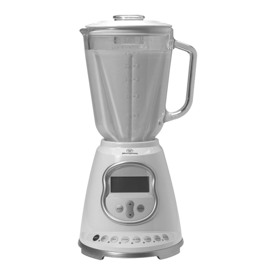 Westinghouse intelliBLEND WST2019W Owner's Manual