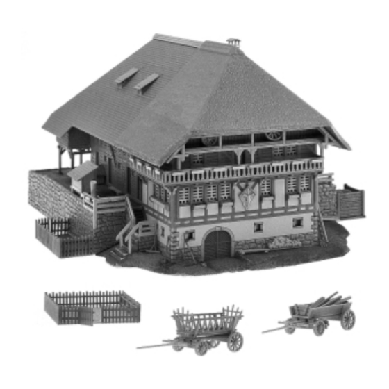 Faller Half-timbered Black Forest house Instructions Manual