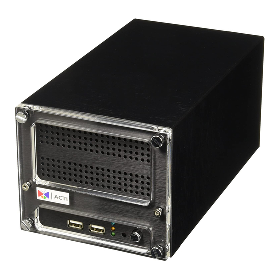 ACTi ENR-100 Series System Administrator Manual