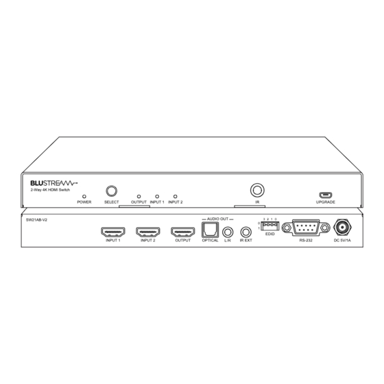 Bluestream SW21AB-V2 User Manual