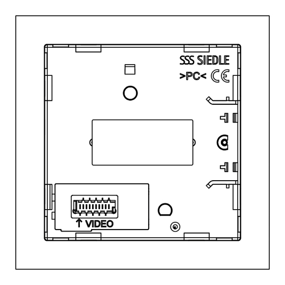 SSS Siedle Bus camera 130/180 Manual