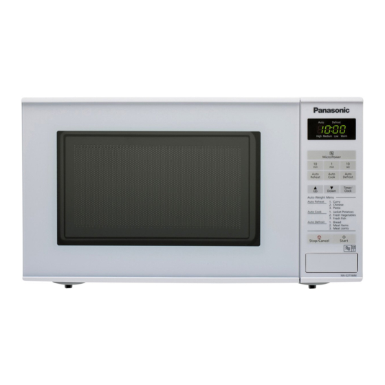Panasonic NN-ST253B Operation And Cooking Manual