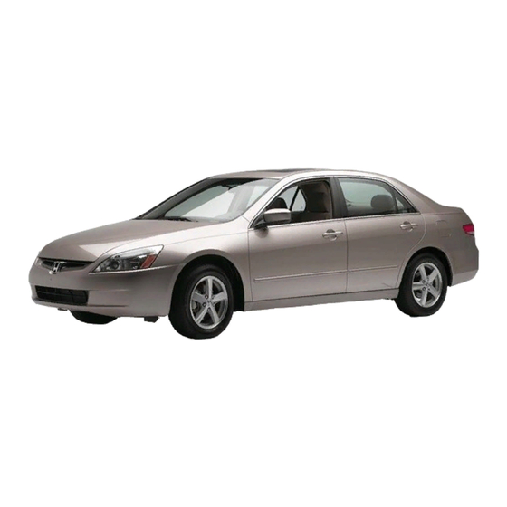 Honda 2003 Accord Owner's Manual
