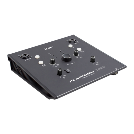 ICON ProAudio PLATFORM U32 User Manual