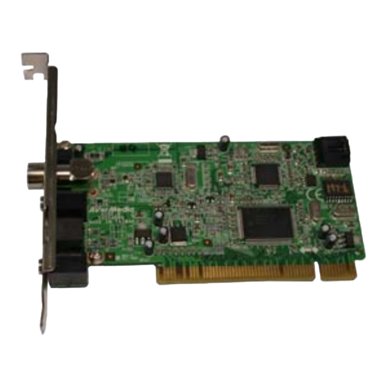 Avermedia Hybrid+FM PCI Quick Installation Manual