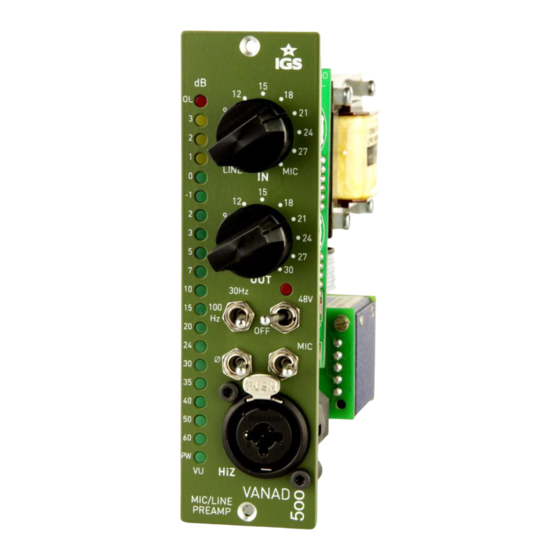 IGS VANAD 500 User Manual