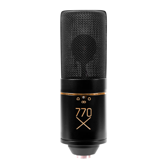 MXL 770X Manual