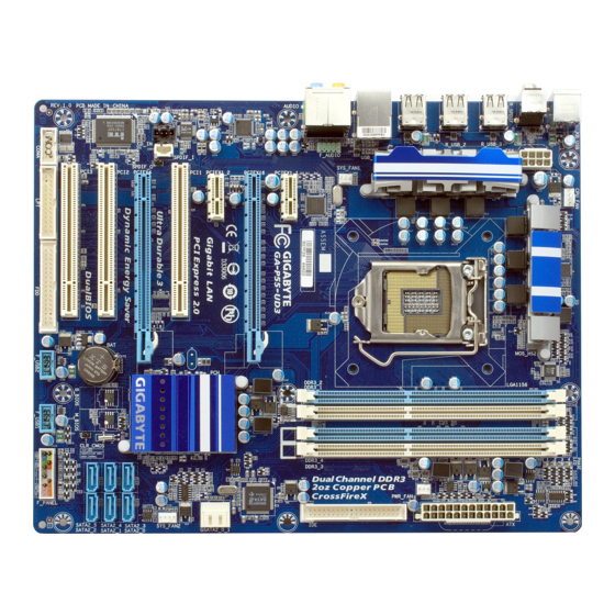 Gigabyte GA-P55-UD3R User Manual