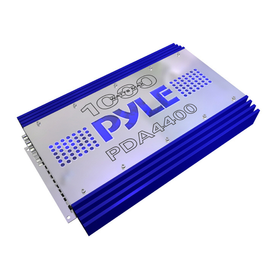 Pyle PDA 3000 Owner's Manual
