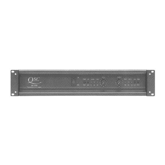 QSC EX 1250 Specification Sheet