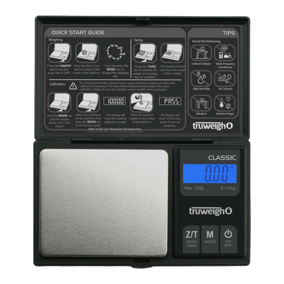 Truweigh CLASSIC CL-100-01 User Manual