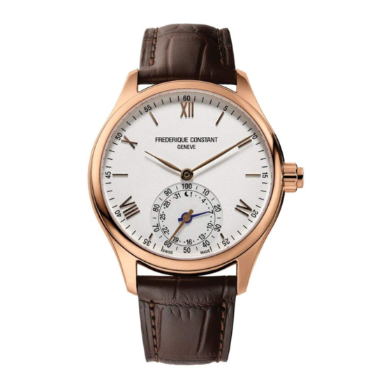 FREDERIQUE CONSTANT FC 285 5B4 SERIES USER MANUAL Pdf Download