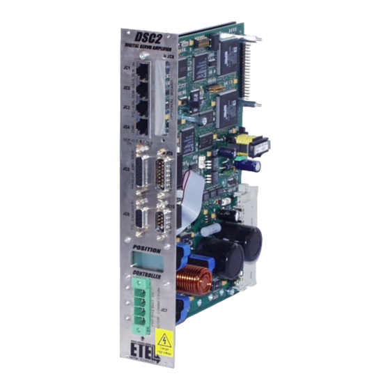 Etel DSC Series Operation & Software Manual