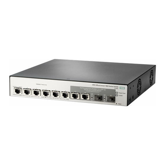 Hewlett Packard Enterprise OfficeConnect 1850 Series Manuals