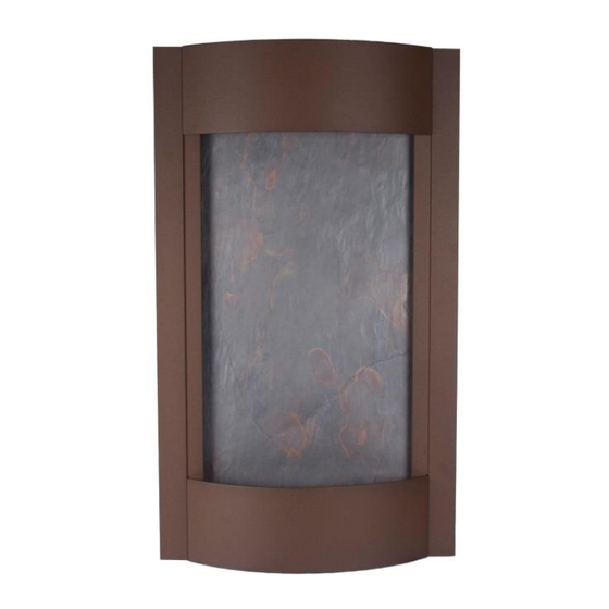 Adagio Water Features Installation Instruction