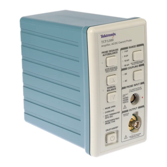 Tektronix TCP300 Series User Manual