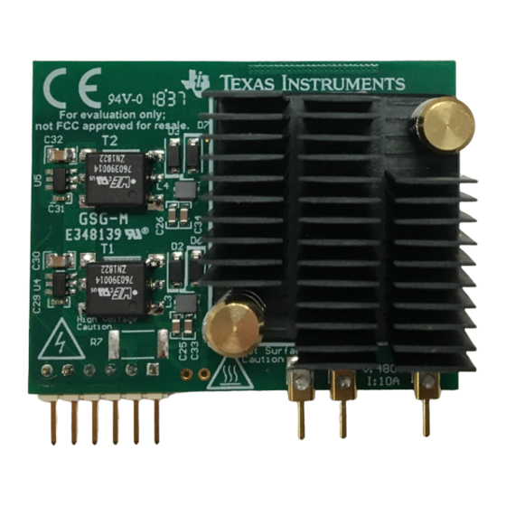 Texas Instruments LMG341xEVM-018 Manuals